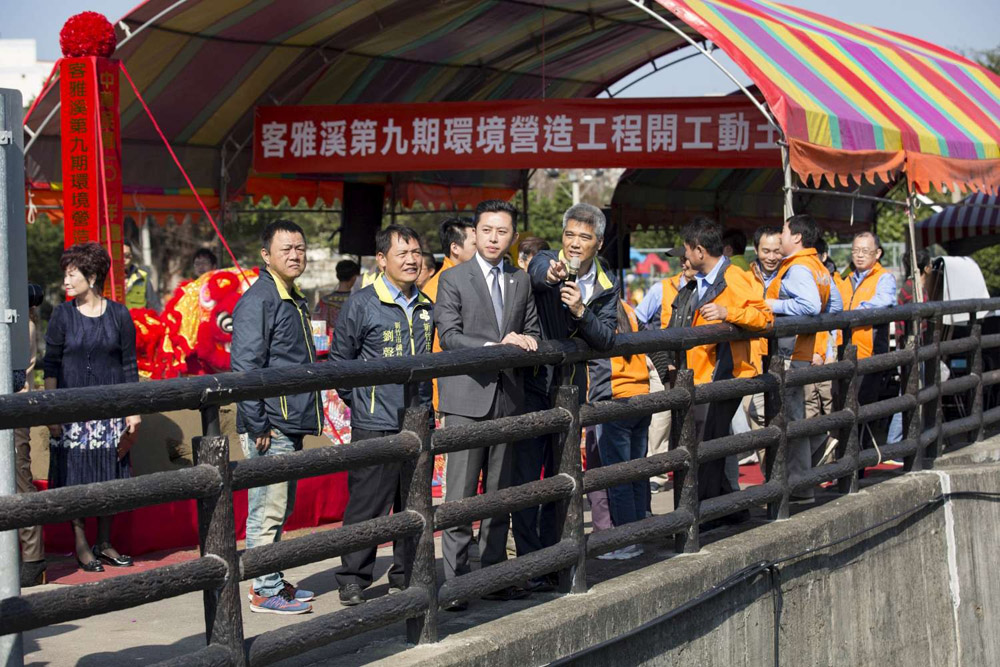 竹市改善客雅溪環境　第九期營造工程開工