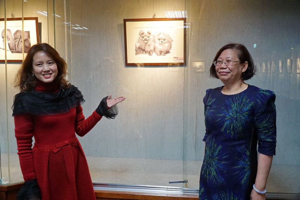 竹縣陳雙雙原子筆個展
