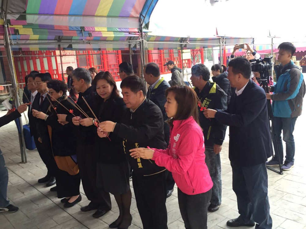 竹市關聖帝君得道日　普天宮參香祈福