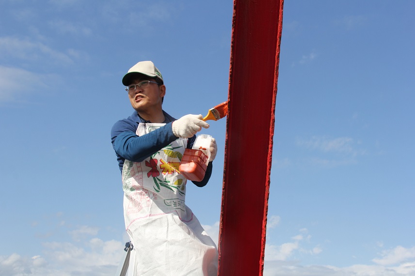 國家清潔週誓師　黃縣長化身painter