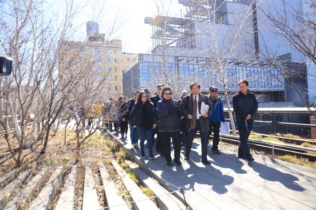 觀摩城市綠地典範　陳菊訪紐約高線公園、哈德森園區