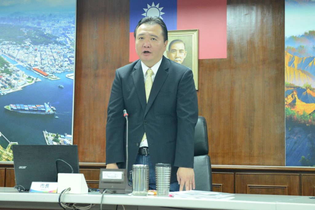 代理市長許立明與媒體交流 　宣示將完成陳菊未竟之志