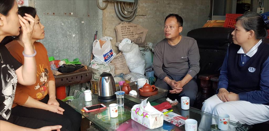 臺中慈濟志工數次前往鄭家慰問、關懷。(圖為慈濟基金會提供)