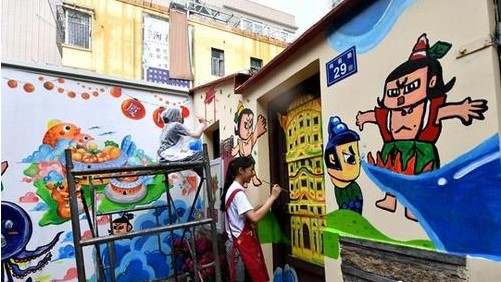 “海峽組合”共展宏“塗”　打造僑鄉文化新地標