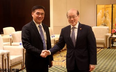 劉結一會見中國國民黨副主席郝龍斌
