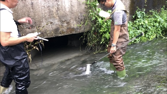 環保局追查羅東16份圳魚群大量暴斃案