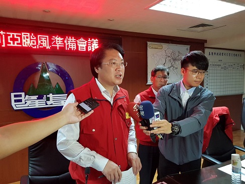 瑪莉亞颱風來勢洶洶　林市長指示市府相關單位嚴陣以待