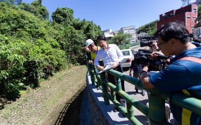 加強防颱　林市長巡視深澳坑溪清淤成果