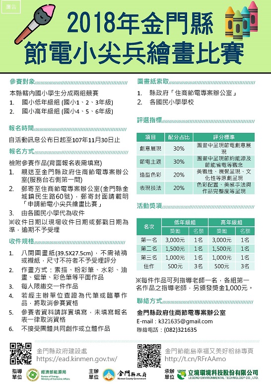 「節電小尖兵」校園繪畫比賽徵件　總獎金16,000元