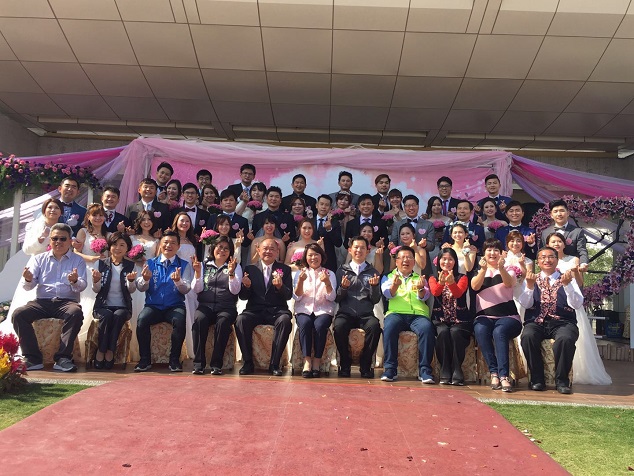 嘉義市民集團結婚 竹市府赴嘉市見證 嘉義市民集團結婚 竹市府赴嘉市見證