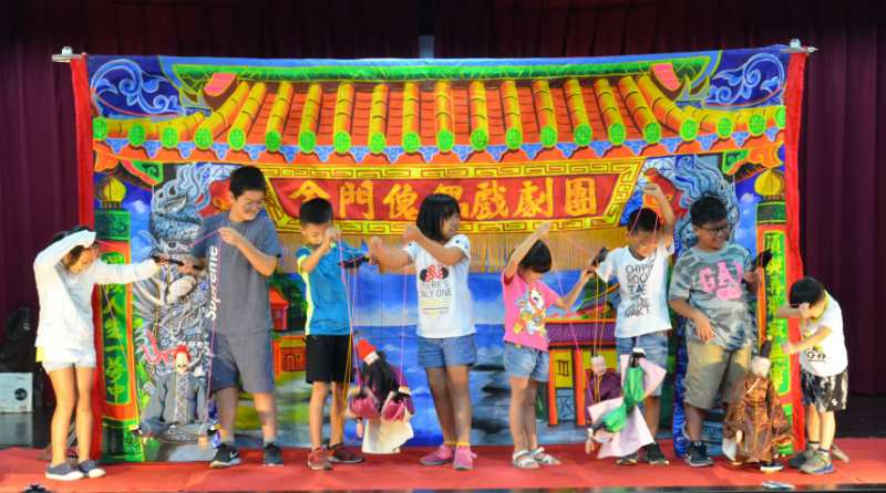 傀儡開演　金門風獅爺校園巡迴演出