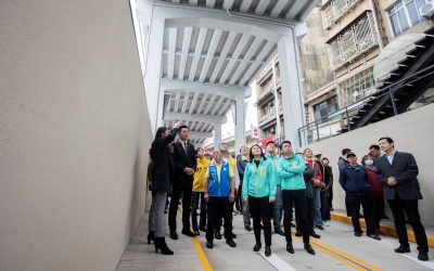 東大路機車地下道改造大變身　林智堅：機車族、行人都安心