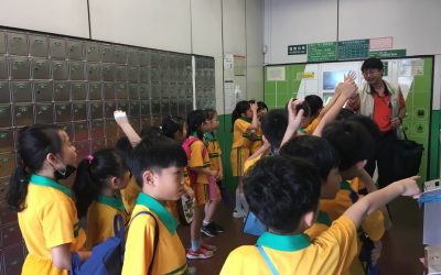 敦親睦鄰關懷社區　新社國小參訪竹北郵局