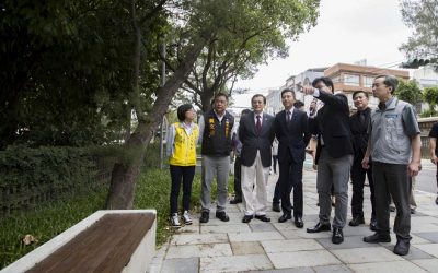 打通汀甫圳通學步道　串聯六校園、十八尖山打造親水步行綠廊