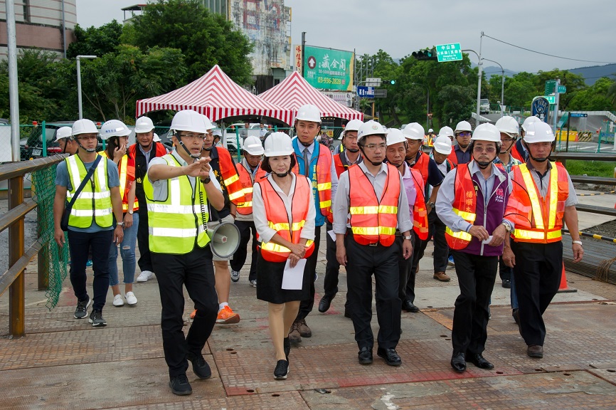 林姿妙縣長視察宜蘭橋改建工程 林姿妙縣長視察宜蘭橋改建工程