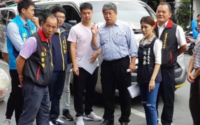 南館市場前電箱路障影響出入　宜市代林雨蒼查勘要求改善