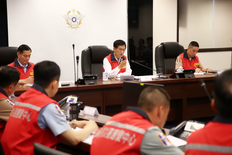 丹娜絲颱風災變中心 國防部與中央同步一級開設 丹娜絲颱風災變中心 國防部與中央同步一級開設