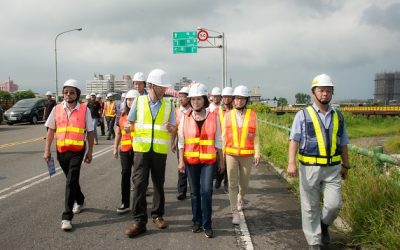 林姿妙縣長視察宜蘭橋改建工程