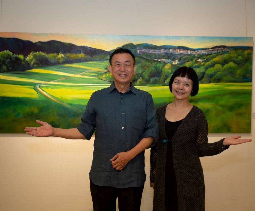 企業董座變身畫家林授昌薪傳展　文化局梅苑展出
