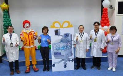 「麥當勞叔叔之家慈善基金會」　捐贈重症加護型新生兒保溫箱