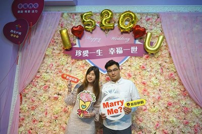 「2020520」諧音浪漫　中市889對新人搶登記