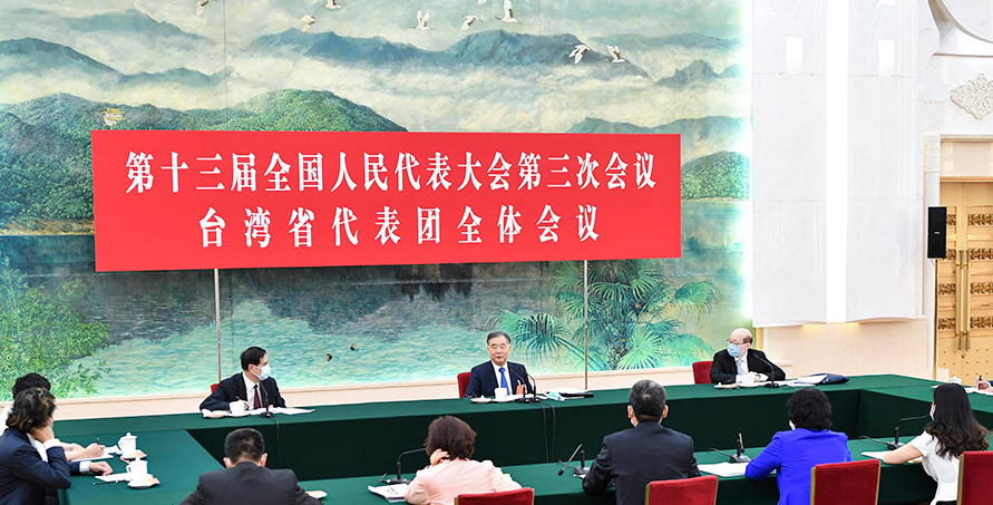 汪洋參加臺灣代表團審議　強調堅決遏制台獨分裂活動