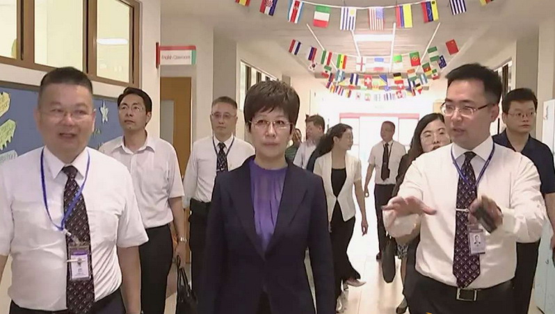 臺灣康軒大陸投資第二所 合肥市長參觀調研康橋國際學校 臺灣康軒大陸投資第二所 合肥市長參觀調研康橋國際學校