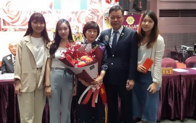 伉儷情深攜手服務　宜蘭慈暉女獅會長張美霞就職