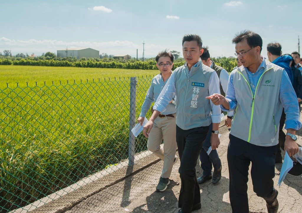 農委會主委陳吉仲 視察新竹停灌農田 農委會主委陳吉仲 視察新竹停灌農田