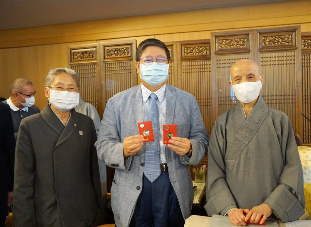 楊縣長拜會證嚴法師  感謝慈濟長期照顧竹縣偏鄉弱勢
