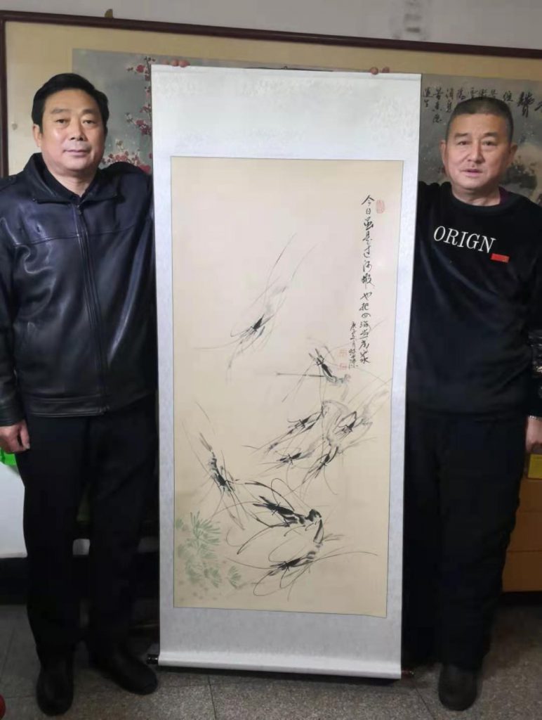 龍行天下　畫家陳宏林墨蝦情懷／關成湖