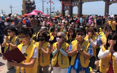 白沙屯媽祖回鑾　法稅志工誠心跟隨　祈願政府良心為本落實改革