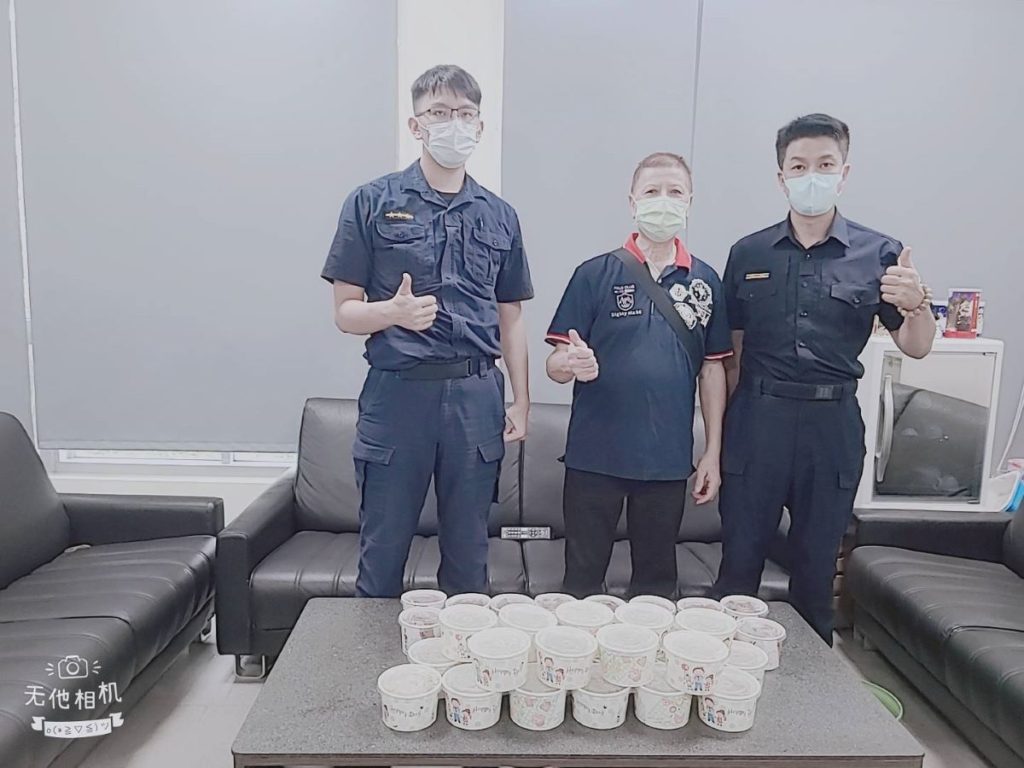 防疫慰勞一線員警　安和土地宮主下廚做愛心餐