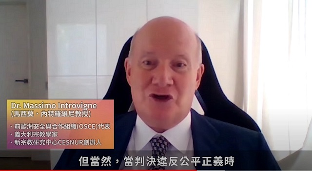 前OSCE代表：違反公平正義　永遠可被修正