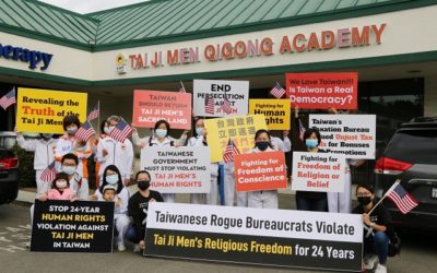 聯合國日前夕太極門海外弟子集結車隊遊行護衛人權　美民眾按喇叭支持