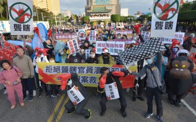 台南鄉親扮保衛隊 抓「龍蝦(聾瞎)官員」救國家 台南鄉親扮保衛隊 抓「龍蝦(聾瞎)官員」救國家