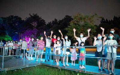 嘉義市光織影舞23天吸引65萬人次 逾半數外地客慕名觀賞 嘉義市光織影舞23天吸引65萬人次 逾半數外地客慕名觀賞