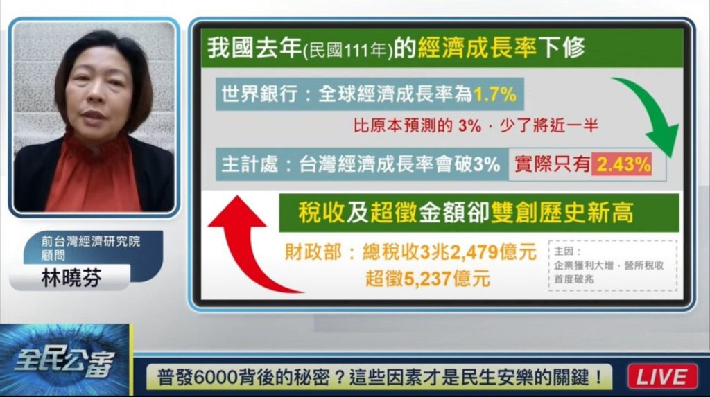 突破台灣經濟發展挑戰　經濟顧問林曉芬提建言