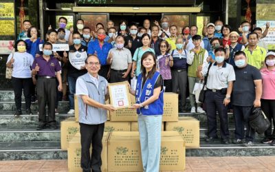 永猷公司熱心公益　捐贈八德區公所口罩96箱