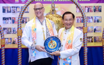 世界宗教議會太極門倡導良心　諾貝爾和平獎得主Jerry White鳴鐘許願　