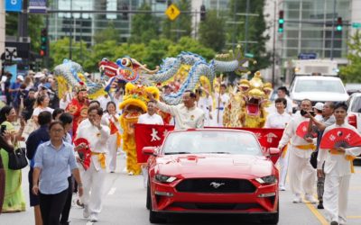 太極門參與芝加哥信仰遊行 穿越時空 東方遠古神獸降臨大遊行 賜福大地 太極門參與芝加哥信仰遊行 穿越時空 東方遠古神獸降臨大遊行 賜福大地