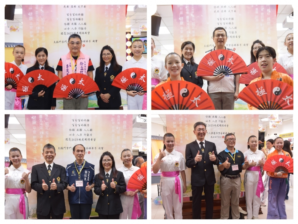 ▲台北市議員徐立信辦公室主任李茂基、前台北市議員羅智強、台北市松山區福成里里長葉佐良、台北市市政府市政顧問李孟奎到場同賀。(記者李欣翻攝)