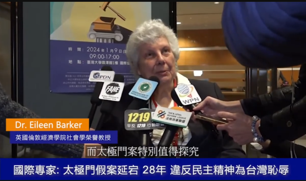 ▲艾琳.巴克鼓勵大家:「不要放棄,繼續奮鬥。」(記者晨曦翻攝)