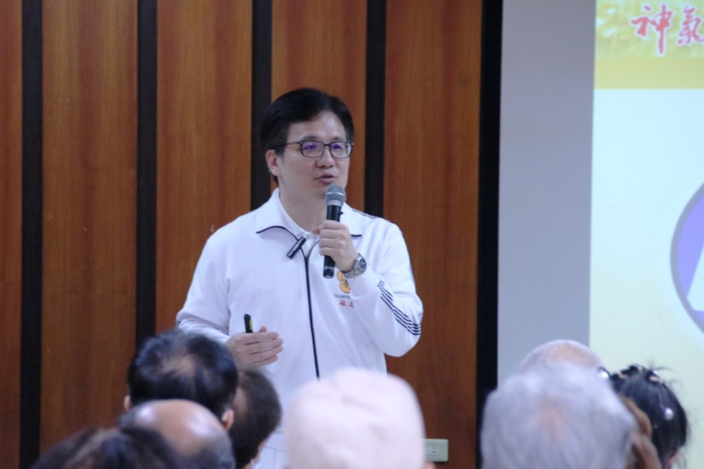 ▲林志恭提到,太極門練功關鍵在於「改變」,並成為別人生命中的貴人。(記者李欣翻攝)