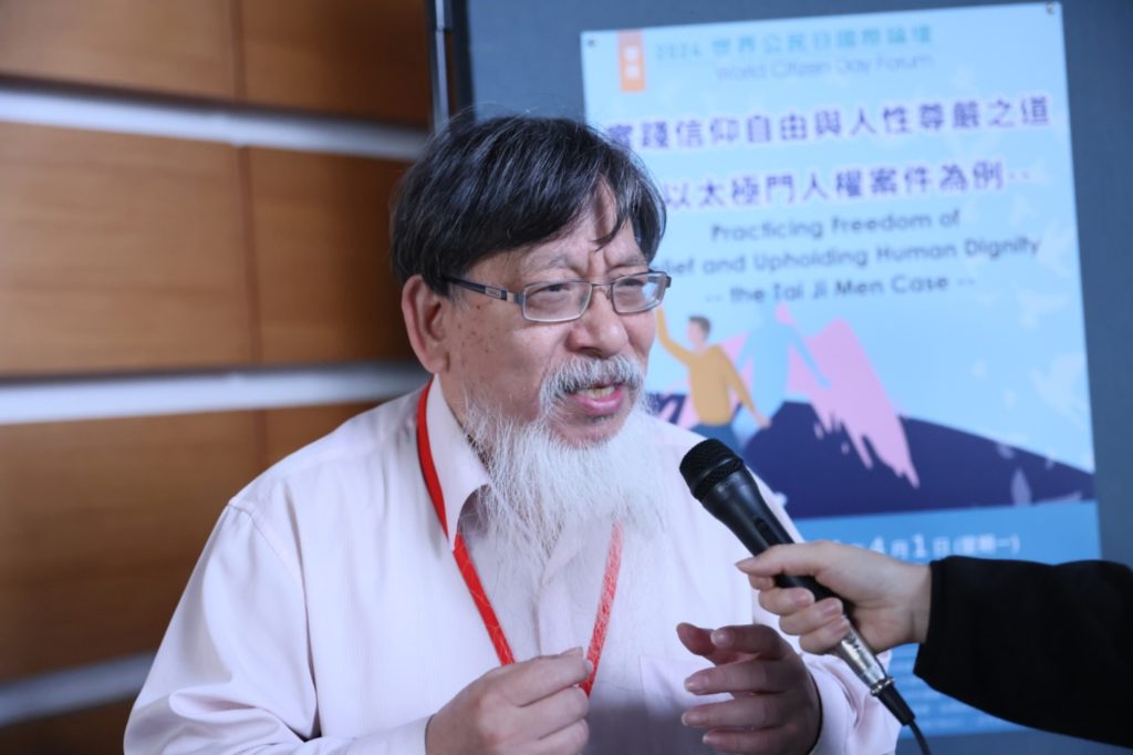 ▲張靜提到行政機關明知違法,稅務機關仍有藉口堅持違法課稅,這種荒謬現象凸顯台灣法稅制度可能被濫用的風險。(記者晨曦翻攝)