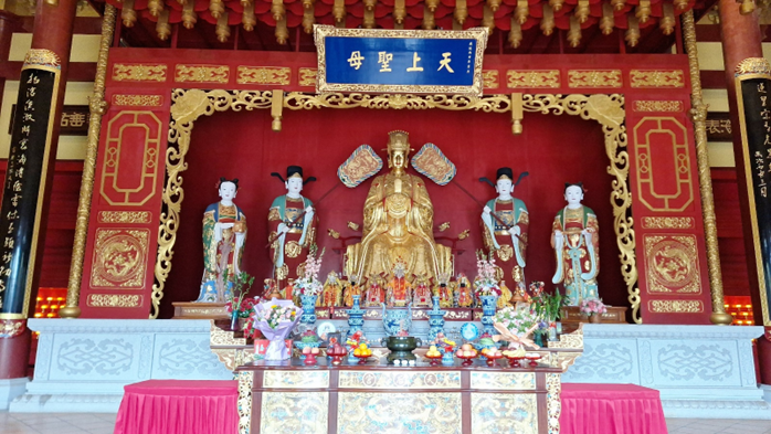 兩岸媒體聯訪中新生態城媽祖文化園:信仰與文化交匯 兩岸媒體聯訪中新生態城媽祖文化園:信仰與文化交匯