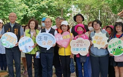 八德區公所辦理「共築生態島守護西坡埤」　發揮淨水與棲地功能　